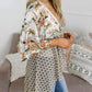 🔥Summer Hot Sale-50% Off!!✨Women's Floral Kimono Ruffle Sleeve Tie Cardigans Flowy Boho Loose Cover Ups