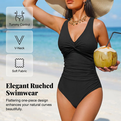 👙Last Day Promotion - Only £17.99!!👚Women's Tummy Control One-Piece Swimsuit🔥