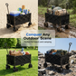 🌲 Scandinavian outdoor trolley – foldable, on wheels & perfect for the beach, the woods & festivals; built to withstand rough handling and all weathers 🌦️