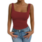 Women's Casual Square Neck Tank Top