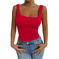 Women's Casual Square Neck Tank Top