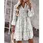 🌸Spring Sale 50%OFF🌸Women's Floral Print V-Neck Tiered Dress