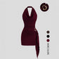 💐50% OFF ! Side Drape Bodycon Dress – Elegant Detail, Feminine Silhouette 🌸💃【Limited Offer】