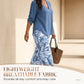🔥LAST DAY 50% OFF ☀️🛍️Women's V-Neck Blouse & Printed Wide-Leg Pants Set