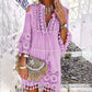 🏖️Summer Hot Sale 50% OFF🏝️Women's Cotton Linen Embroidered Dress | Breathable Loose-Fit Summer Midi Dress with UV Protection (S-5XL)