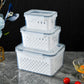 ⏰️SUMMER HOT SALE⌛️3PCS Fruit Storage Container Set for Fridge with Removable Colander