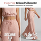 👚 50% OFF NOW!🌸 Women's Two-Piece Lounge Set – Collared Crop Top & Wide-Leg Pants