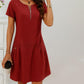 ⏳Limited-time 50% off⏰Women's Half-Zip Button Pocket Dress👗