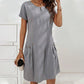⏳Limited-time 50% off⏰Women's Half-Zip Button Pocket Dress👗