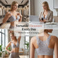 Elegant Rose Lace Back Bra with Easy Front Clasp