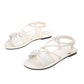 👣New Arrival 50% OFF! ☀️Women's Criss-Cross Strap Flat Sandals，Summer Footwear for Walks & Vacations! ☀️🚶‍♀️🏖️