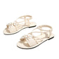 👣New Arrival 50% OFF! ☀️Women's Criss-Cross Strap Flat Sandals，Summer Footwear for Walks & Vacations! ☀️🚶‍♀️🏖️