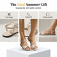 👣New Arrival 50% OFF! ☀️Women's Criss-Cross Strap Flat Sandals，Summer Footwear for Walks & Vacations! ☀️🚶‍♀️🏖️