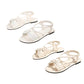 👣New Arrival 50% OFF! ☀️Women's Criss-Cross Strap Flat Sandals，Summer Footwear for Walks & Vacations! ☀️🚶‍♀️🏖️