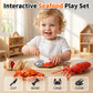 ⏳LAST DAY SALE 50% OFF !!📢Realistic Cuttable Play Food Set for Kids. Great Gift For Kids 3+! 🥕🎁✨