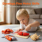 ⏳LAST DAY SALE 50% OFF !!📢Realistic Cuttable Play Food Set for Kids. Great Gift For Kids 3+! 🥕🎁✨