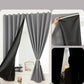 Portable Blackout Blind 🛏️🌙 – No Drill, Triple Weave, Thermal, Scalloped Edge