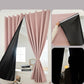 Portable Blackout Blind 🛏️🌙 – No Drill, Triple Weave, Thermal, Scalloped Edge