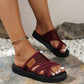 👣New Arrival 50% OFF! ☀️Women’s Stylish Crossband Slide Sandals Soft Cushion, Non-Slip Sole, Breathable, Perfect For Summer Beach, Pool & Daily Casual! 🌊☀️🌸