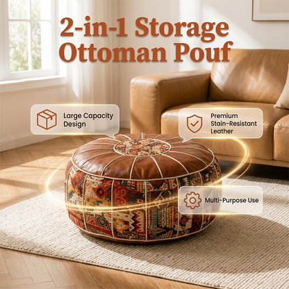 🥳2026 HOT SALE🥳 Multifunctional Storage Ottoman Pouf