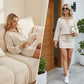Women's Striped Two-Piece Mini Skirt Set