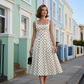 Women's Vintage Polka Dot A-Line Dress
