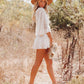 🌸50% OFF NOW! 🌸Women's Lace Crochet Romper Dress with Built-in Shorts
