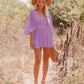 🌸50% OFF NOW! 🌸Women's Lace Crochet Romper Dress with Built-in Shorts