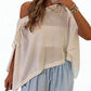 Women's One-Shoulder Cover-Up Blouse