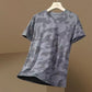 Men's Ice Silk Camouflage Short Sleeve Top