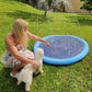 Foldable mat for outdoor swimming pools