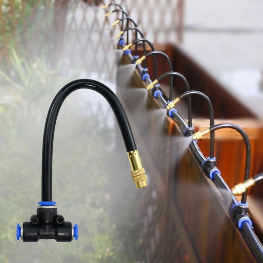 📢📢50% OFF !! ⏰Adjustable Misting Cooling System with Flexible Nozzles
