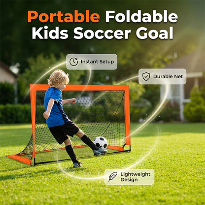Portable Folding Soccer Goal for Kids & Youth Training