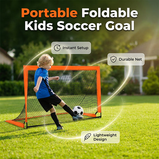 Portable Folding Soccer Goal for Kids & Youth Training