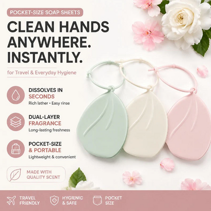 🧼Limited-time Buy 1 Get 1 Free🔥Travel Soap Paper Sheets