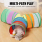 Colorful Collapsible Cat Tunnel