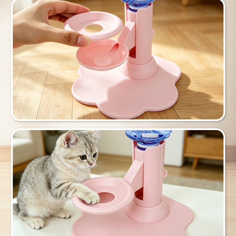 Adjustable-Height Whisper-Quiet Cat Water Fountain – 650ml, Multiple Colours
