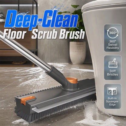 🧹 LIMITED-TIME 50% OFF! ✨2-in-1 Floor Scrub Brush with Squeegee