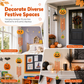 🎃 Halloween Wooden Pumpkin Craft Kit | DIY Wind Chime