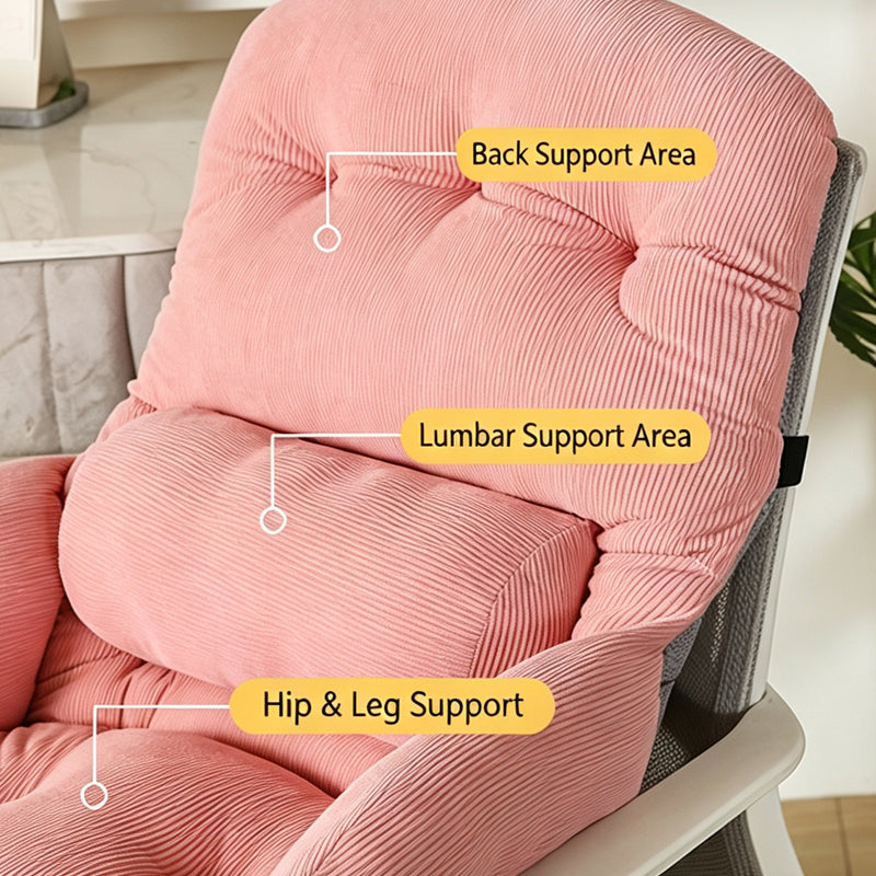 Cloud Comfort Desk Chair – Plush Corduroy Swivel Chair for Study, Vanity & Home Office (45×45×55 cm)