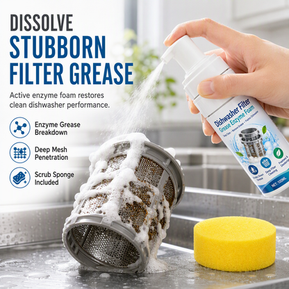 Dishwasher Filter Enzymatic Cleaning Foam