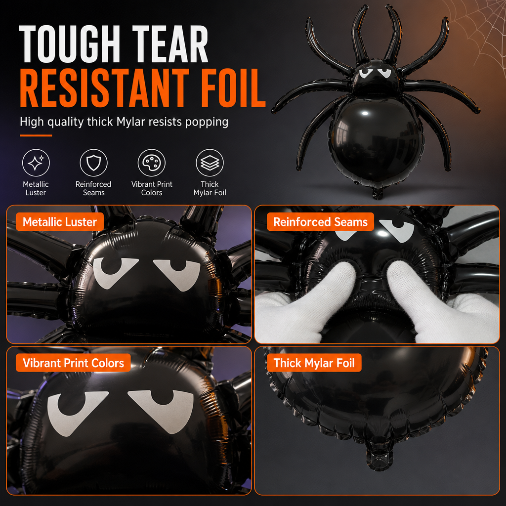 Halloween Clawed Spider Balloon for Party Decoration & Photo Props