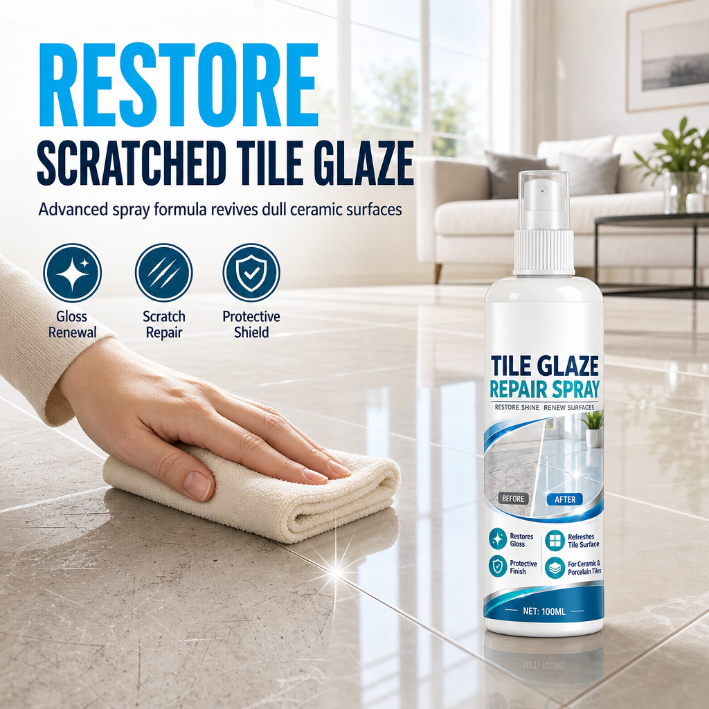 Ceramic Tile Repair Spray 100ml – Restores Tile Shine & Fills Fine Scratches