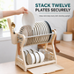 📢📢67% OFF !! ⏰Multi-Layer Steel Dish Drying Rack – Vertical Storage, Drip Tray, Tool-Free Install ✨