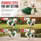 🐶 Plush Dog Jacket with Built-In Leash Rings – Cozy Pet Outerwear