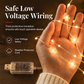 📢📢50% OFF !! ⏰LED Christmas Icicle String Lights USB Powered Star and Christmas Tree Ring Hanging Lights for Holiday Window Decoration