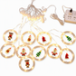 📢📢50% OFF !! ⏰LED Christmas Icicle String Lights USB Powered Star and Christmas Tree Ring Hanging Lights for Holiday Window Decoration